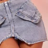 Button front denim skirt mini Button front denim skirt mini