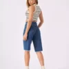 Cos longline denim shorts
