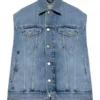 Cutoff denim vest