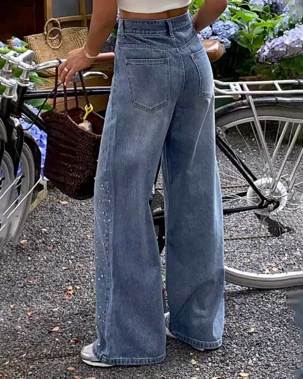 Denim and rhinestone