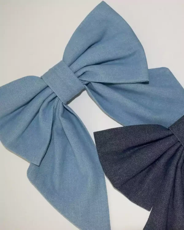 Denim bow