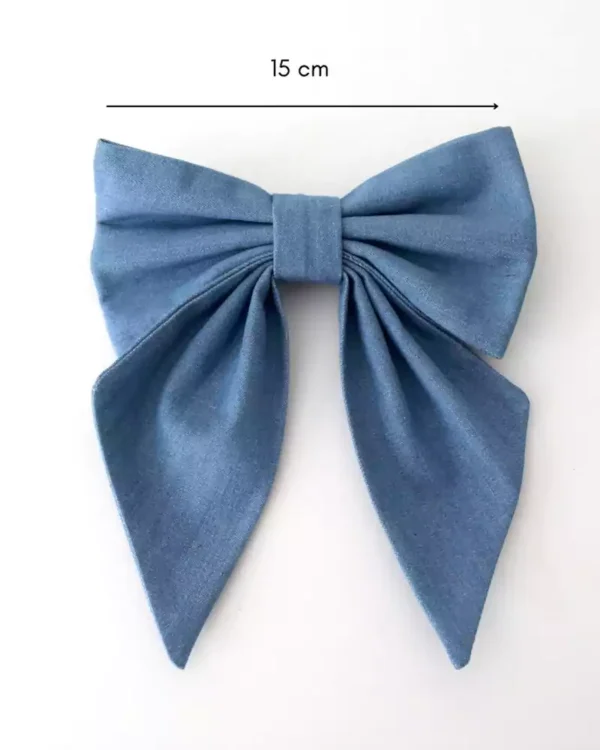 Denim bow