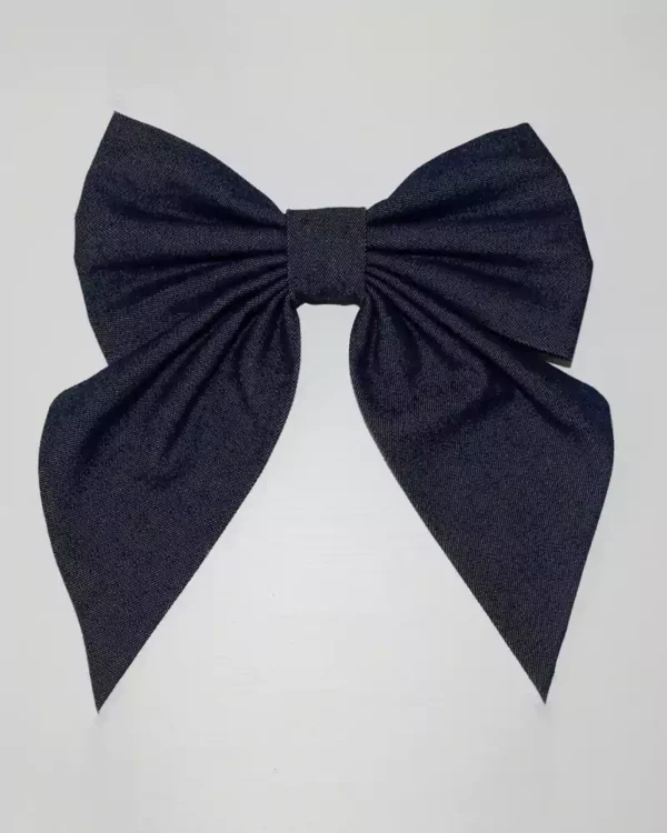 Denim bow