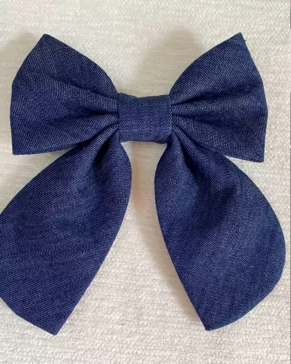 Denim bow
