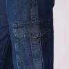 Denim cargo jeans womens