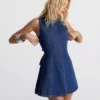 Denim dress fashion
