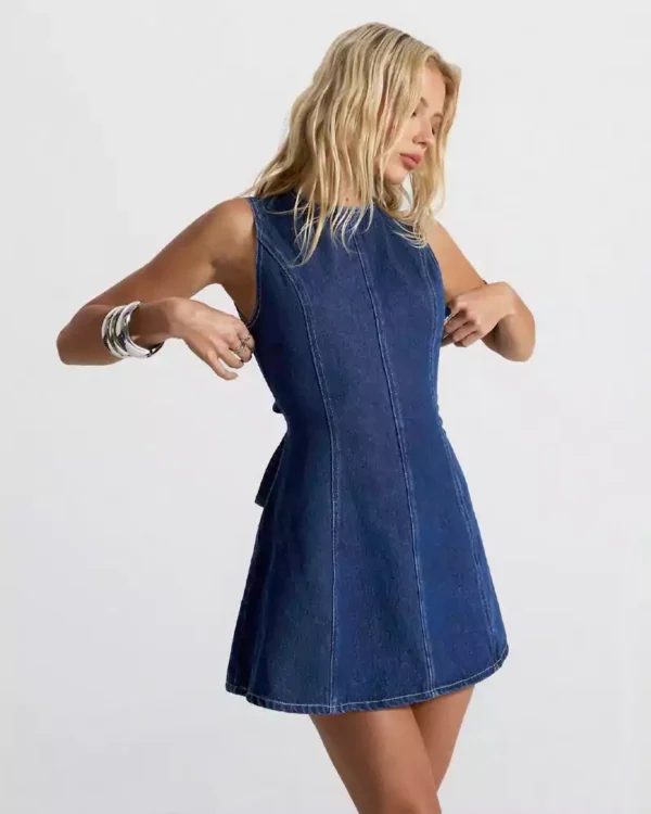 Denim dress fashion