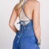 Denim jumpsuit heart back Denim jumpsuit heart back