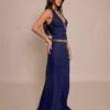 Denim maxi skirt petite