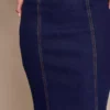 Denim maxi skirt petite