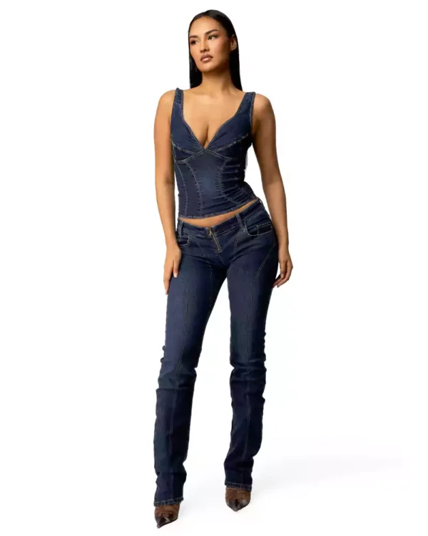 Denim top sexy Denim top sexy