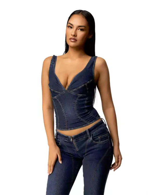 Denim top sexy Denim top sexy