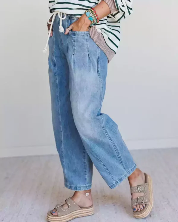 Drawstring denim pants Drawstring denim pants
