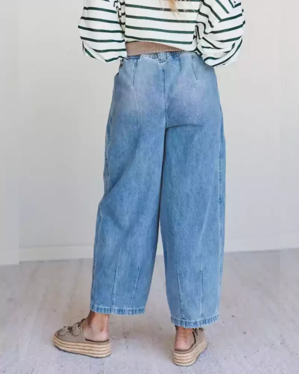 Drawstring denim pants Drawstring denim pants