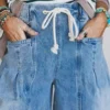 Drawstring denim pants Drawstring denim pants