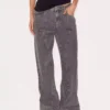 Gray denim pants