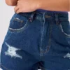 High waist ripped denim shorts High waist ripped denim shorts