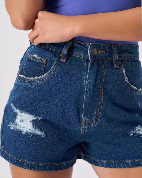 High waist ripped denim shorts High waist ripped denim shorts