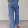 Laser print denim