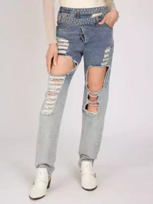 Layered denim jeans Layered denim jeans
