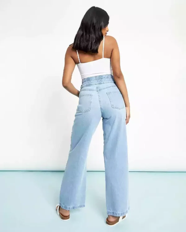 Light blue wash denim