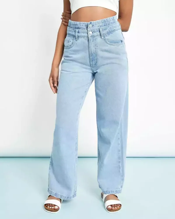 Light blue wash denim