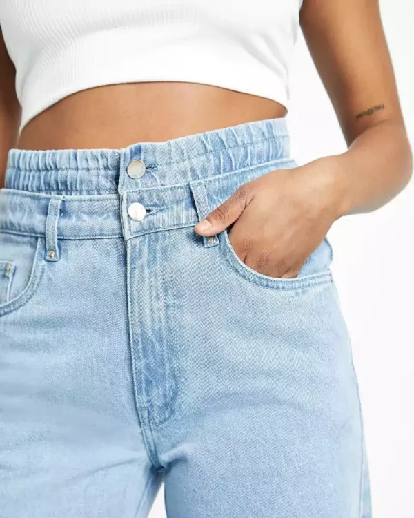 Light blue wash denim