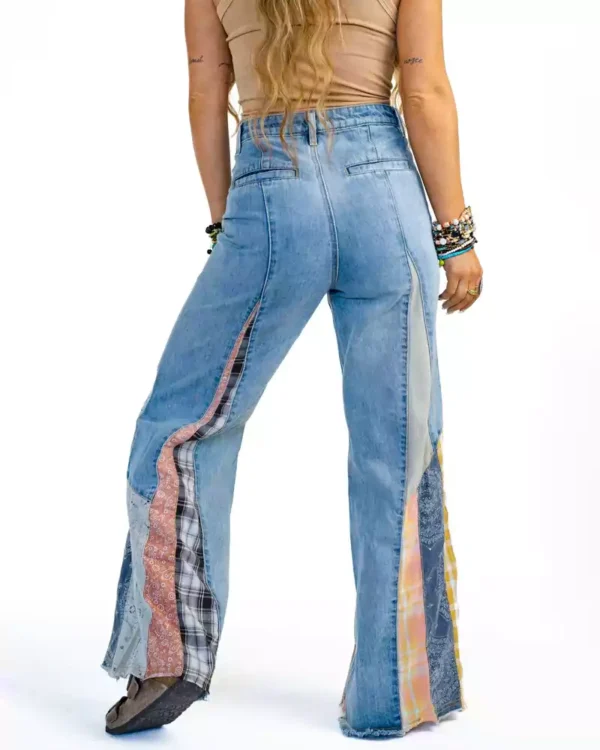 Patchwork jeans denim