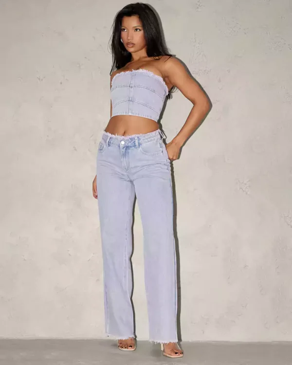 Sleeveless denim tops for women