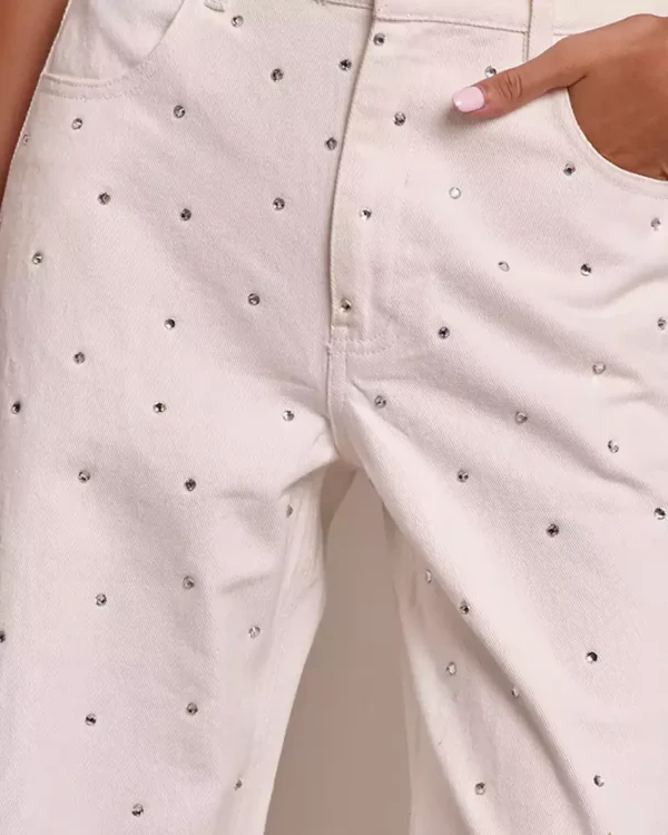 White denim jeans womens