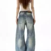 Wide leg denim women