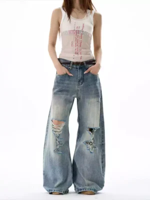 Wide leg denim women Wide leg denim women