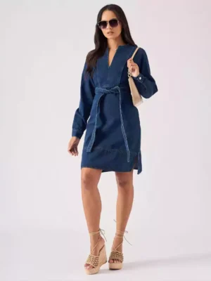 Wrap denim dress Wrap denim dress