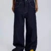 Blue denim baggy jeans
