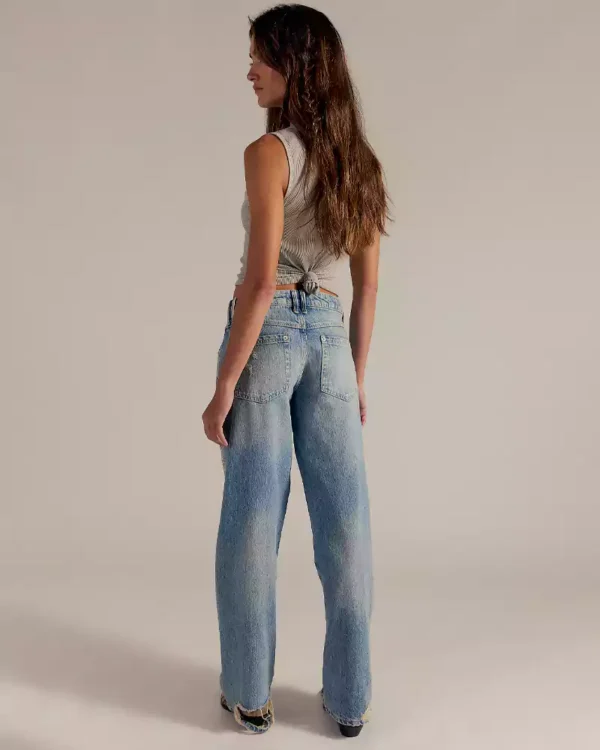 Blue denim jeans women