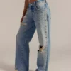 Blue denim jeans women