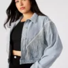 Boxy denim jacket womens
