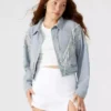 Boxy denim jacket womens