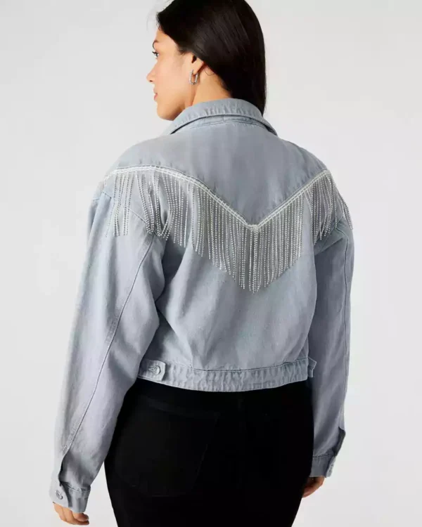 Boxy denim jacket womens