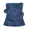 Dark denim corset top Dark denim corset top