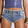 Dark denim mini shorts Dark denim mini shorts