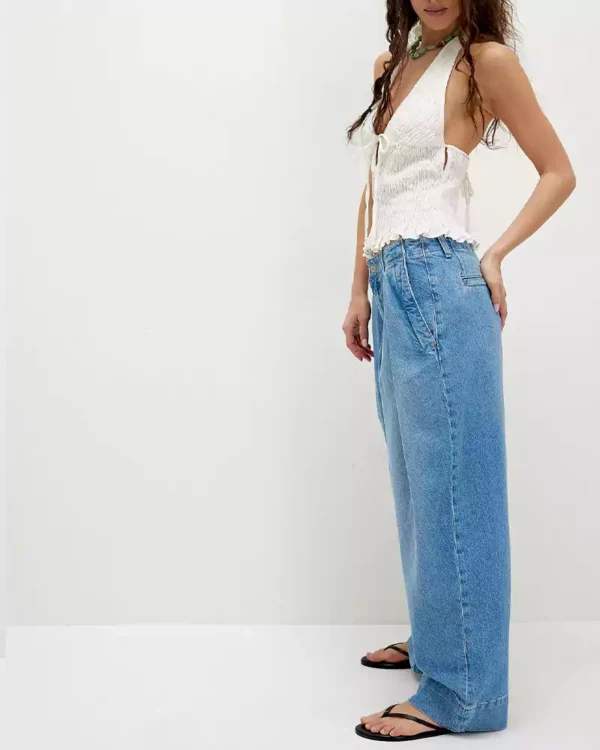 Dark denim trouser jeans