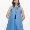 Denim a line dress Denim a line dress