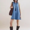 Denim a line dress Denim a line dress