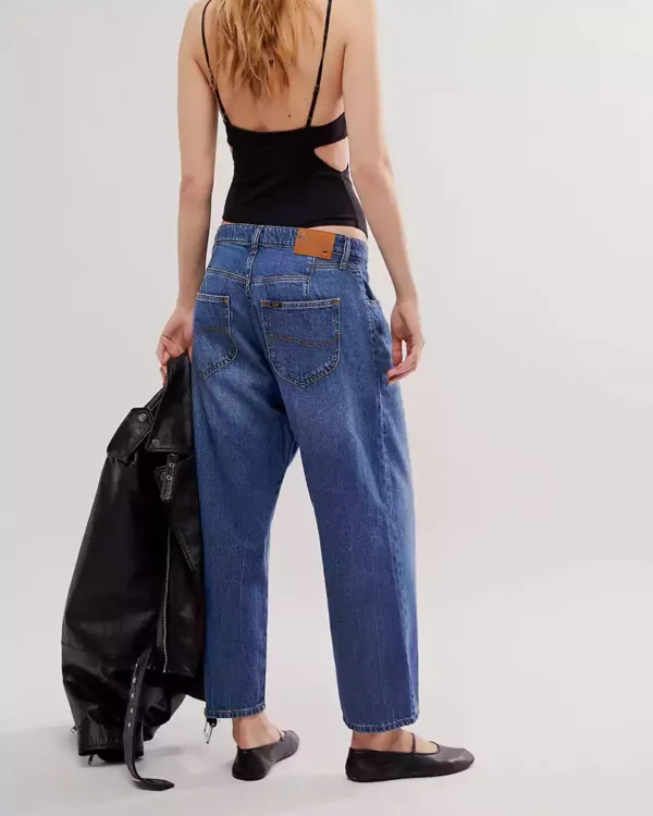 Denim ankle jeans for women
