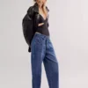 Denim ankle jeans for women