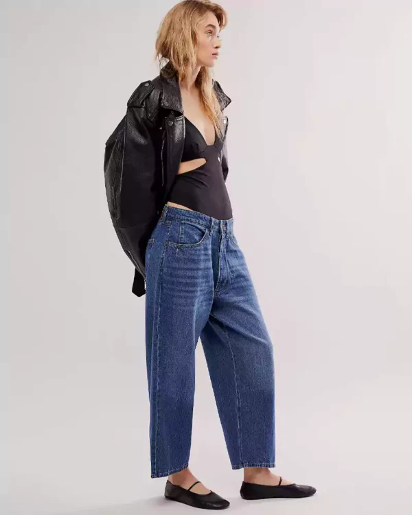 Denim ankle jeans for women