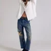 Denim boyfriend jeans