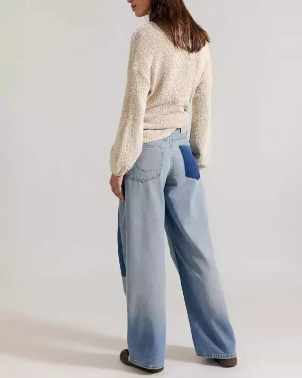 Denim boyfriend jeans for women