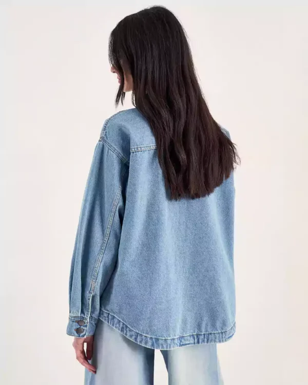 Denim boyfriend shirt